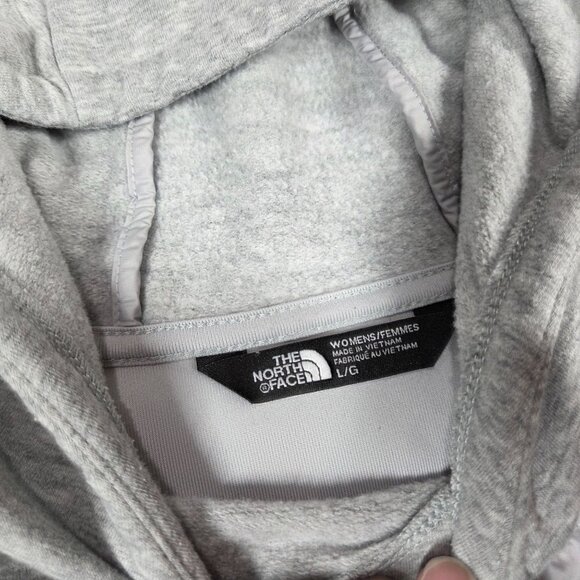 North Face Jacket Womens Large Gray Primaloft Pullover Sweatshirt Hoodie - Picture 3 of 9